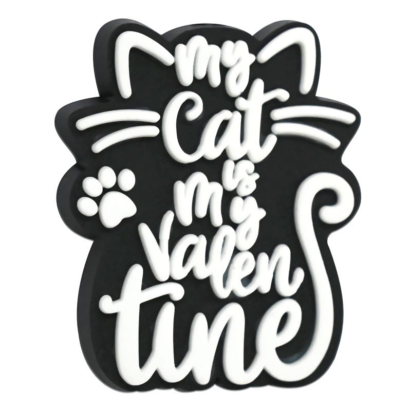 Wholesale  Random 100pcs/pack Cute Cartoon Cat Series PVC Soft Rubber Beads